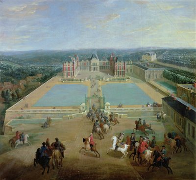 The Chateau de Meudon from the Side of the Avenue by Pierre Denis Martin